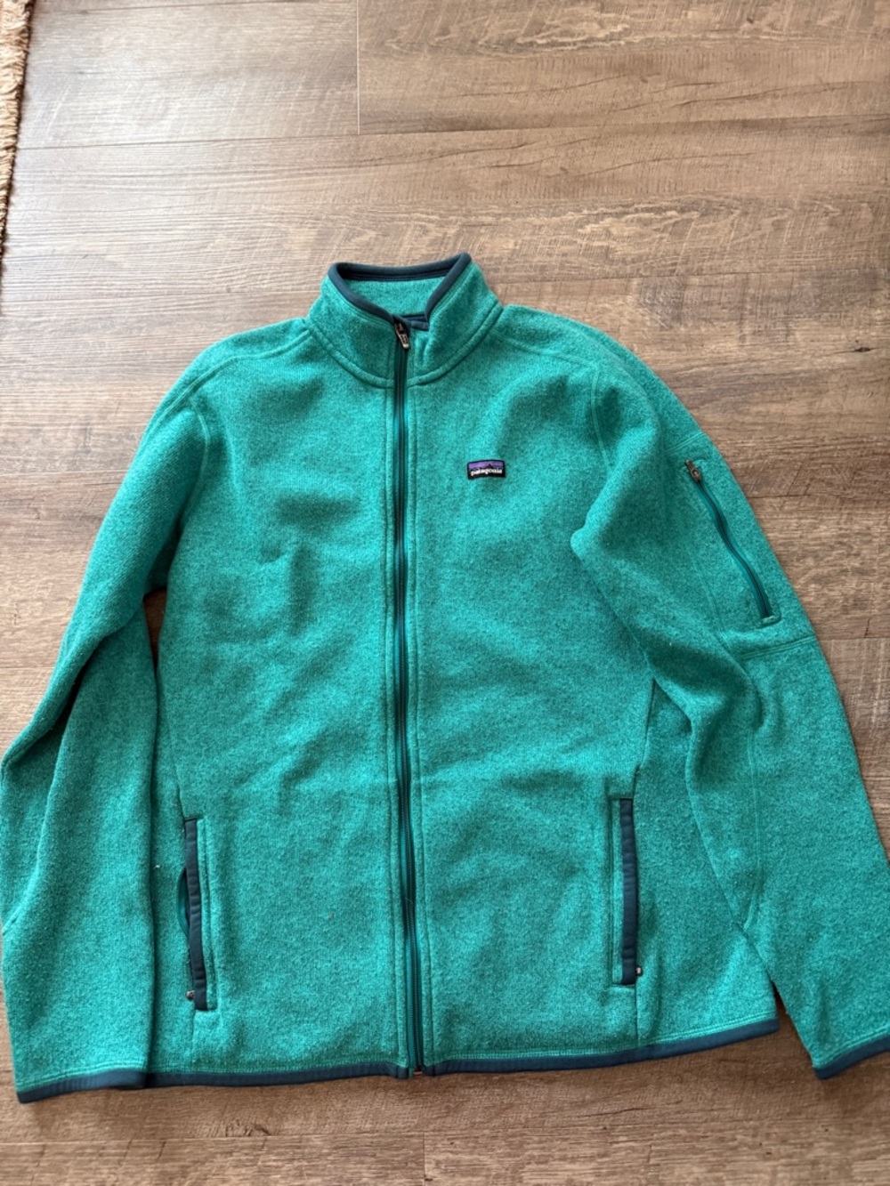Patagonia Teal Full-Zip Lightweight Fleece Jacket
